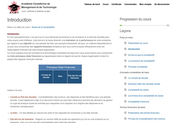 image contenu cours intro management ou gestion d'entreprise formation à distance